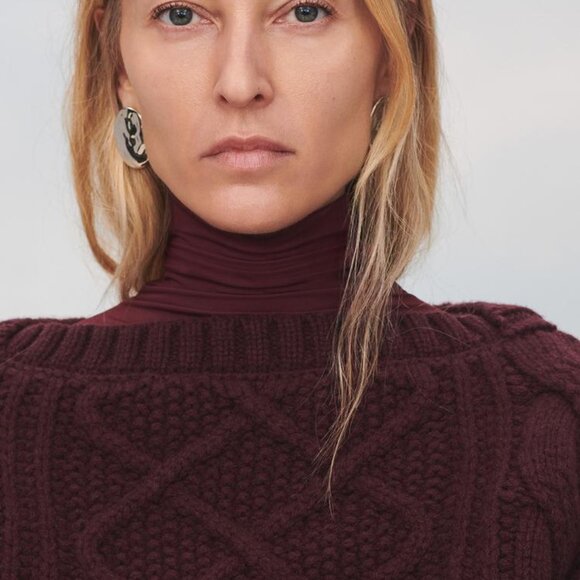 NWT ZARA 100% WOOL KNIT SWEATER S, L  2142 - Picture 5 of 8